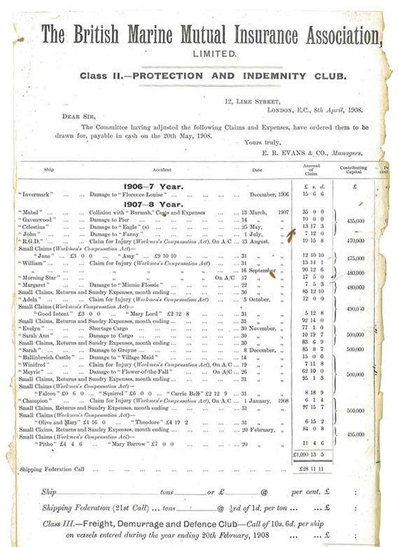 Claims circular.